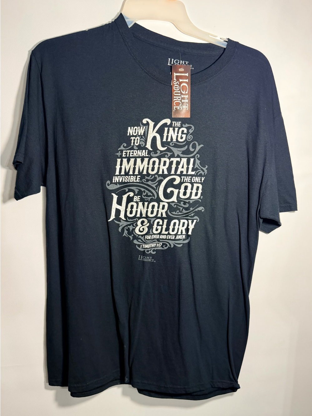 Men's Navy Short-Sleeve Graphic Tee - Honor & Glory